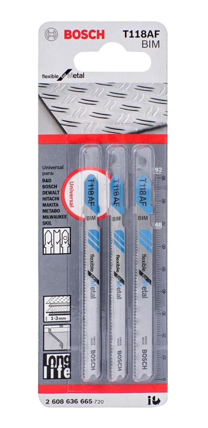 Hoja De Calar Bosch T118af Flexible For Metal - Herram.cl