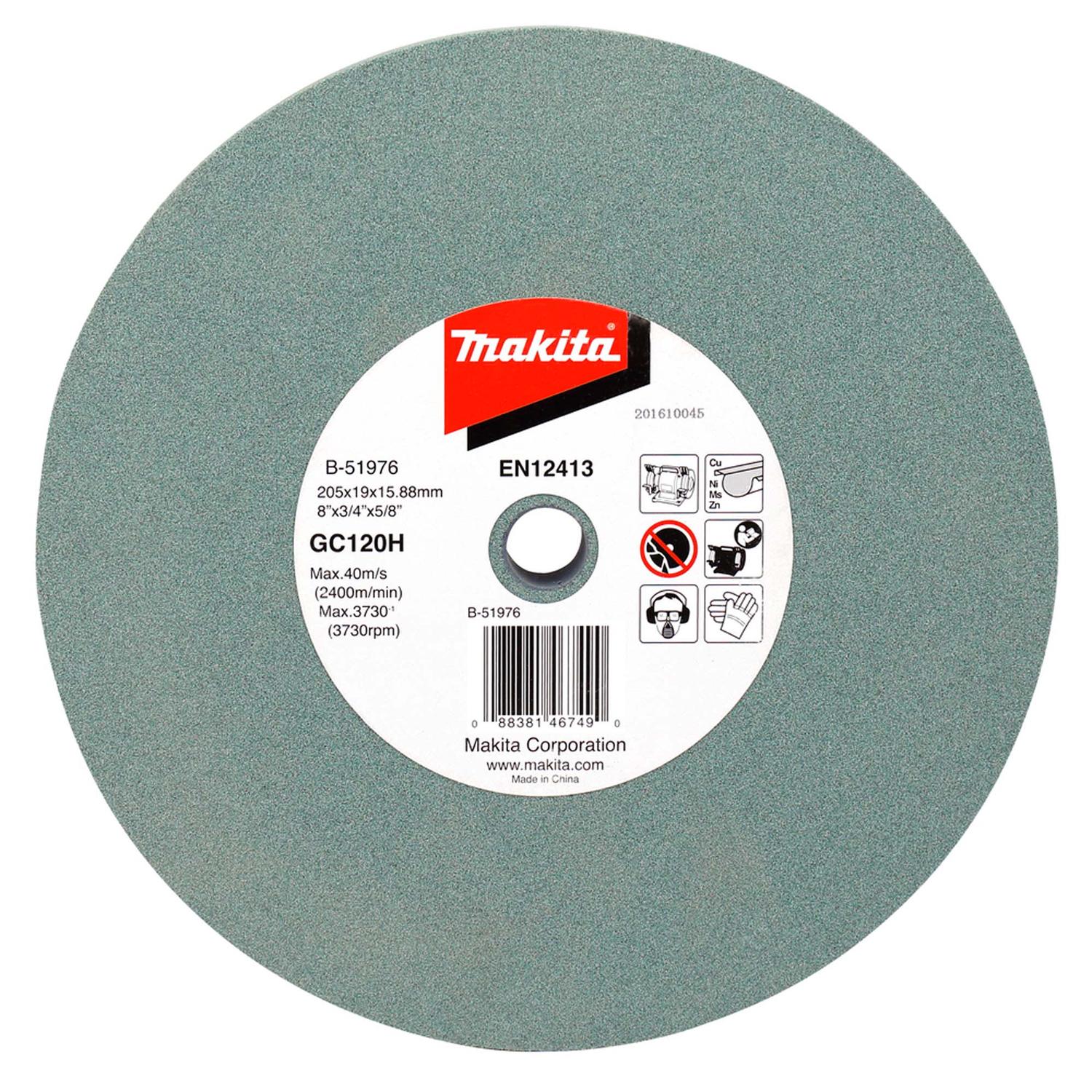 Piedra Esmeril De Banco 8''x3/4''x5/8'' GC120H - Makita - Herram.cl