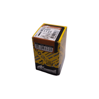 Tornillo Avell Fibro/Inter Zn  6 X 1 1/4''(144 U) - Mamut - Herram.cl