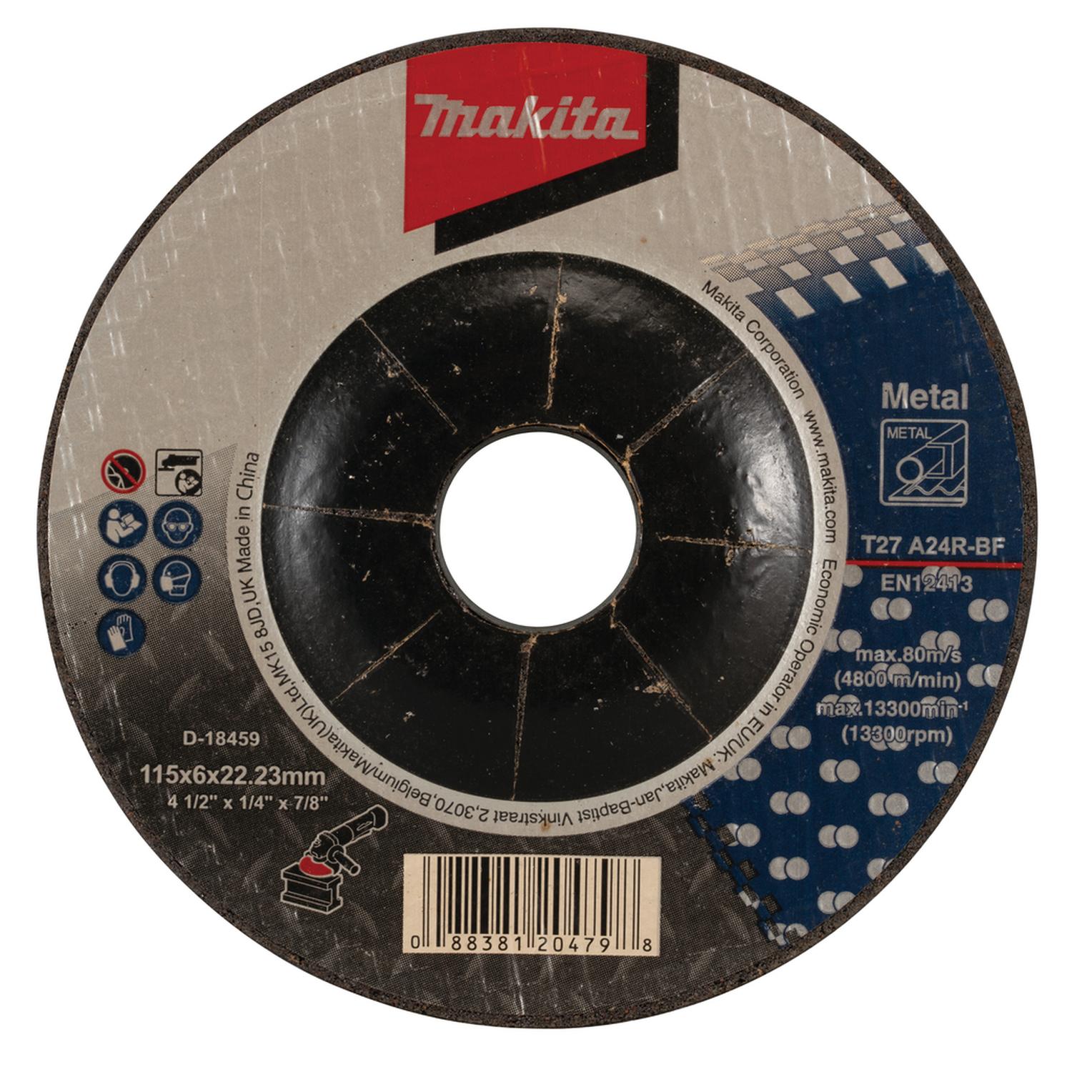 Pack Balde 20 Discos de Desbates Metal 4 1/2'' 6mm - Makita - Herram.cl