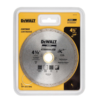 Disco Diamantado Continuo 4 - 1/2'' (115mm) - DeWALT - Herram.cl