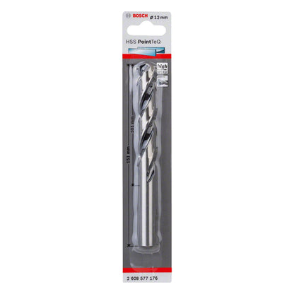 Broca Metal HSS PointeQ - 12.0mm - Blister - Bosch - Herram.cl