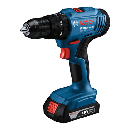 Taladro percutor atornillador Bosch GSB 183 - LI 18V 2 Bat+Mal - Herram.cl