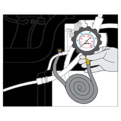 Medidor Presión de Aceite Motor Yato YT-73030 0-500 PSI - Herram.cl