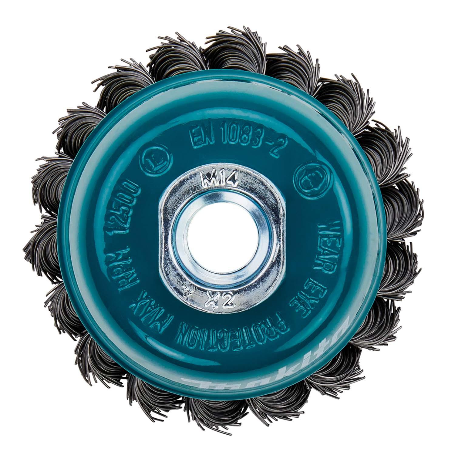 Grata Copa Trenzada (3'') 75x0,5mm / M14 - Makita - Herram.cl
