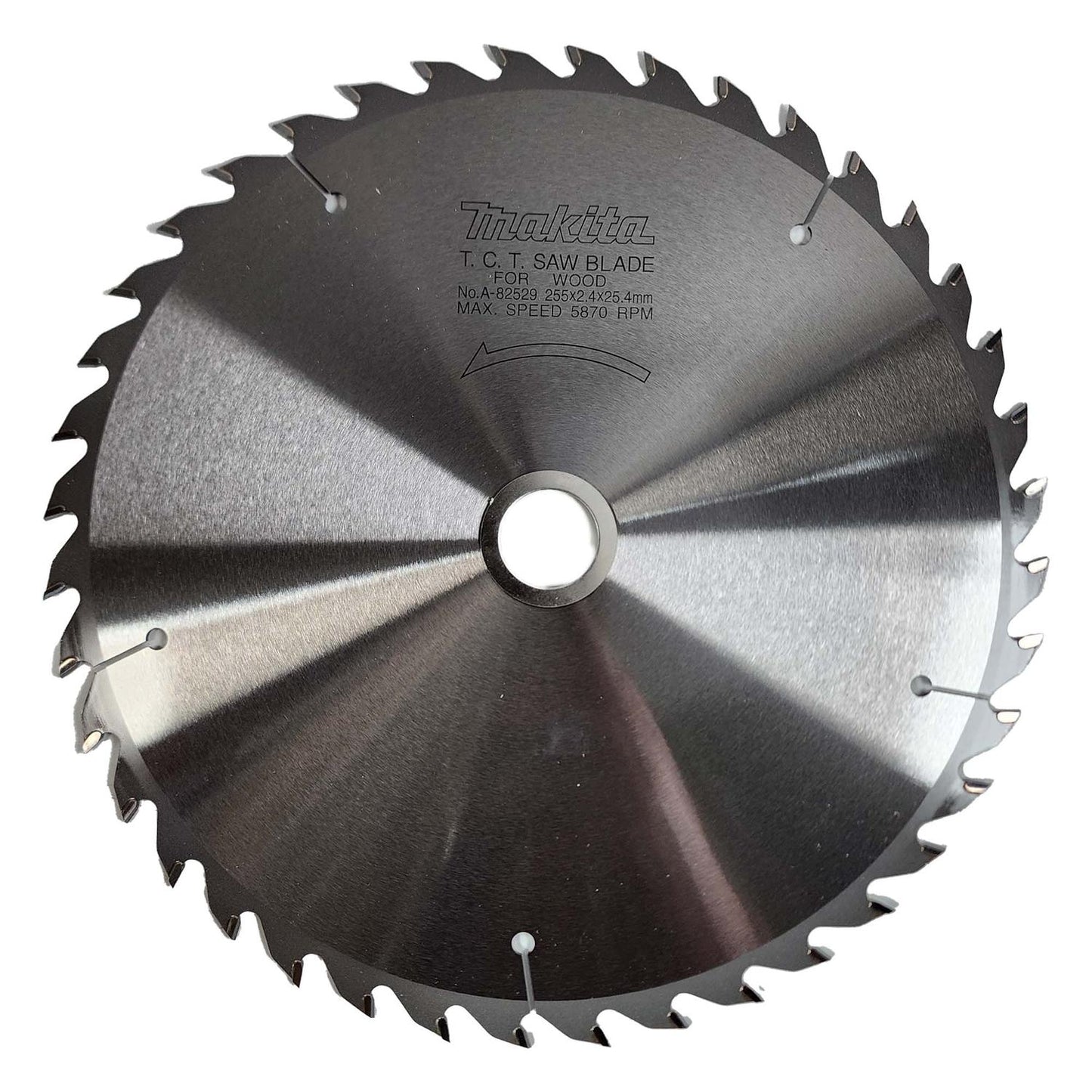 Disco De Sierra 10'' Eje 25.4mm X 40 D Madera - Makita - Herram.cl