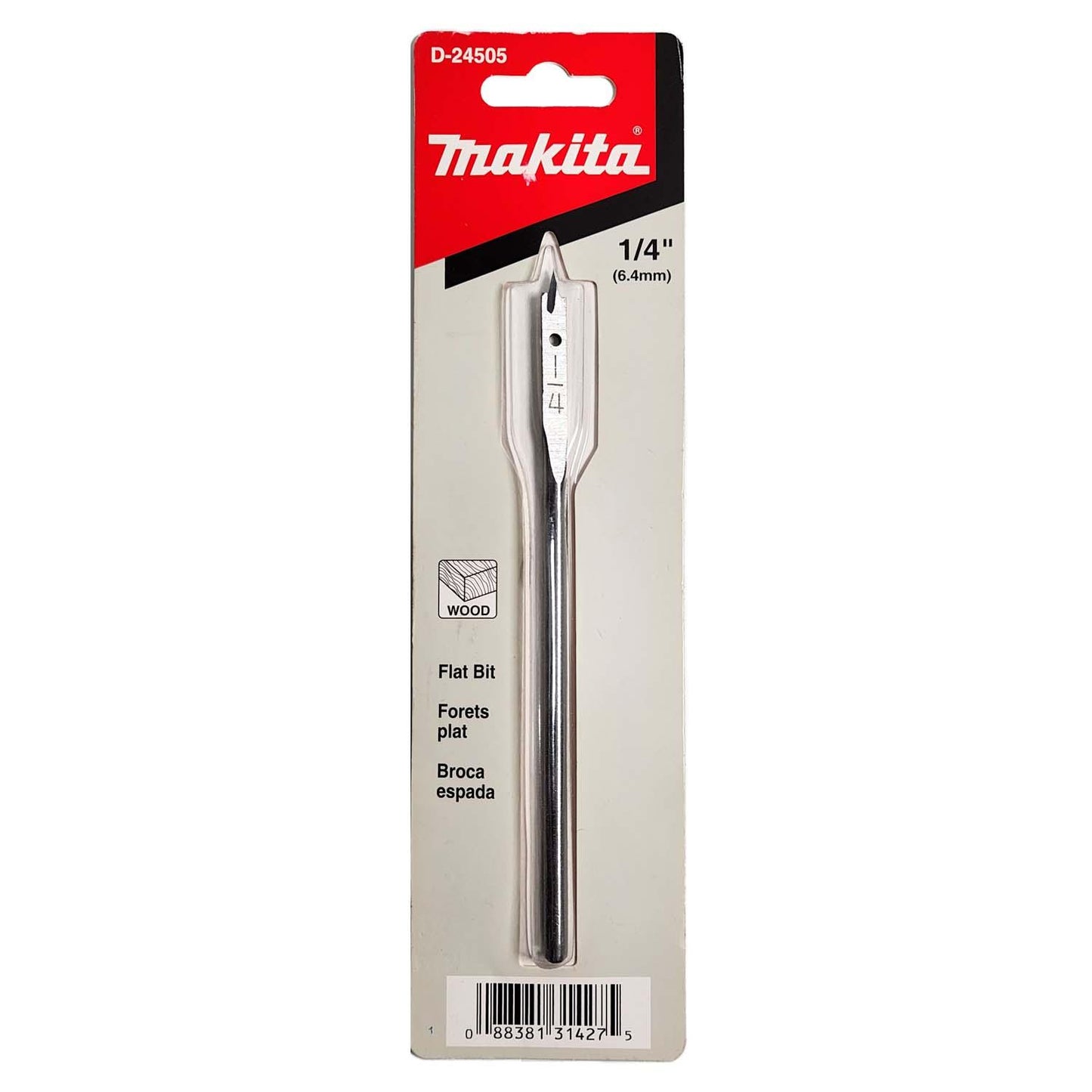 Broca Paleta 1/4''x6'' (6.4x152 mm) - Makita - Herram.cl