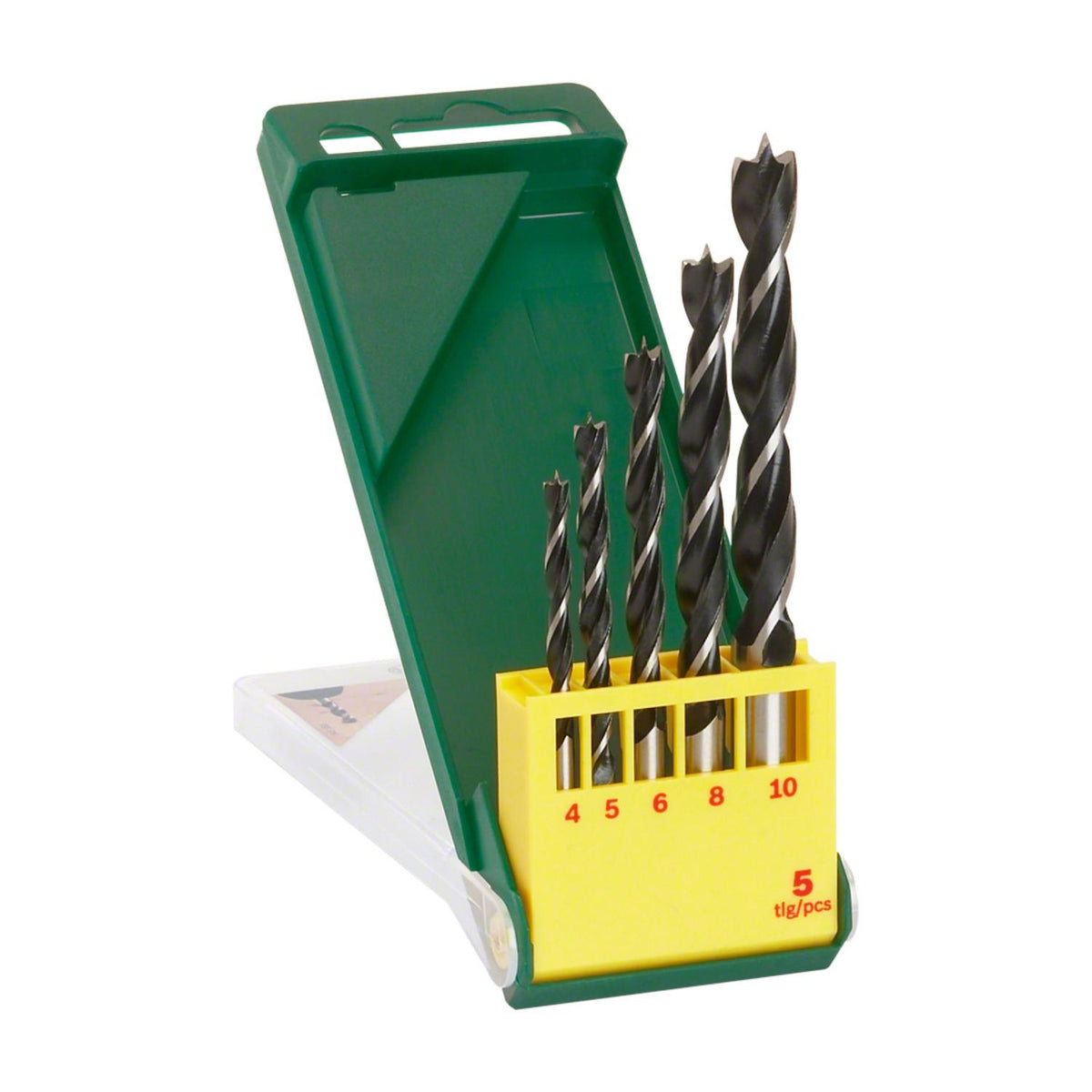 Set 5 Brocas Bosch para Madera 4-10mm Punta Centrado Estuche - Herram.cl