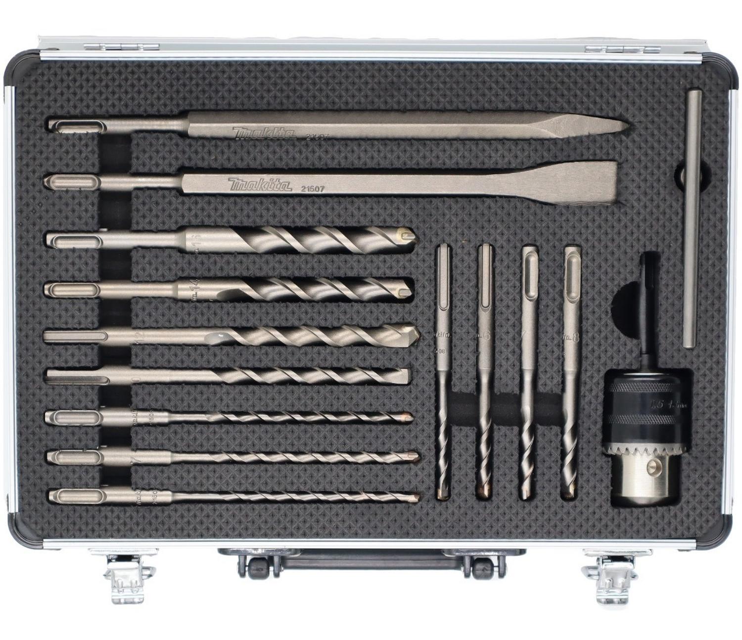 Set 14 Pzs Cinceles, Puntos Y Brocas SDS - Plus Makita D - 71174 - Herram.cl