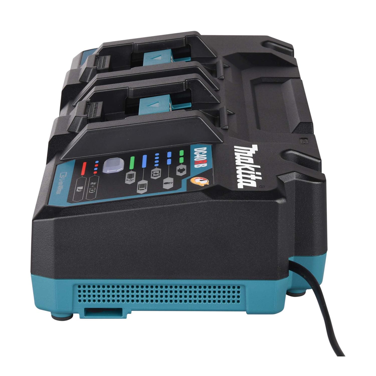 Cargador rápido doble XGT 40 V Max. (DC40RB) Bolsa - Makita - Herram.cl