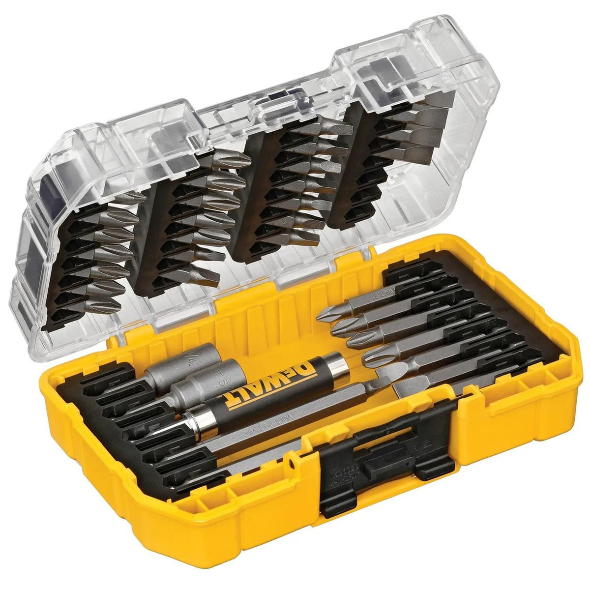 Set 37 Puntas con estuche ToughCase DeWalt DW2163 - Herram.cl