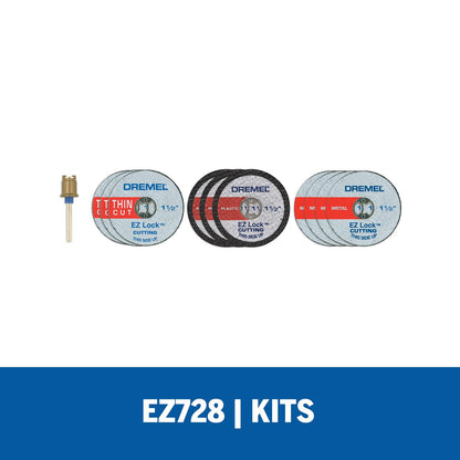 Micro Kit Discos de Corte EZ - LOCK (EZ728) 11 PZAS - Dremel - Herram.cl