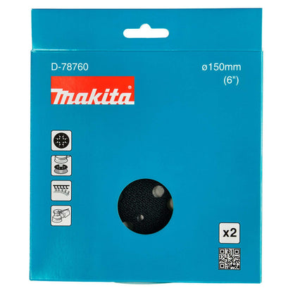 Protección disco de Lija 150mm velcro 2 Pzas - Makita - Herram.cl