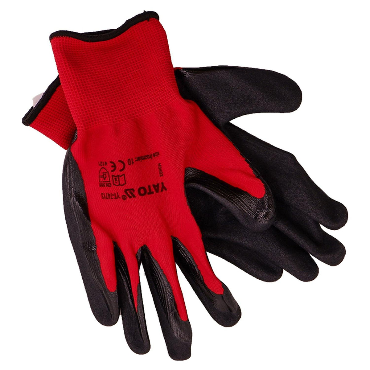 Guantes De Trabajo Poliéster / Nitrilo - Yato - Herram.cl