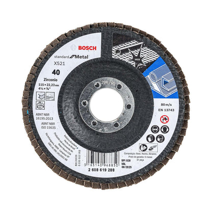 Disco Flap Bosch Standard Inox/Metal 4 1/2'' - Bosch - Herram.cl