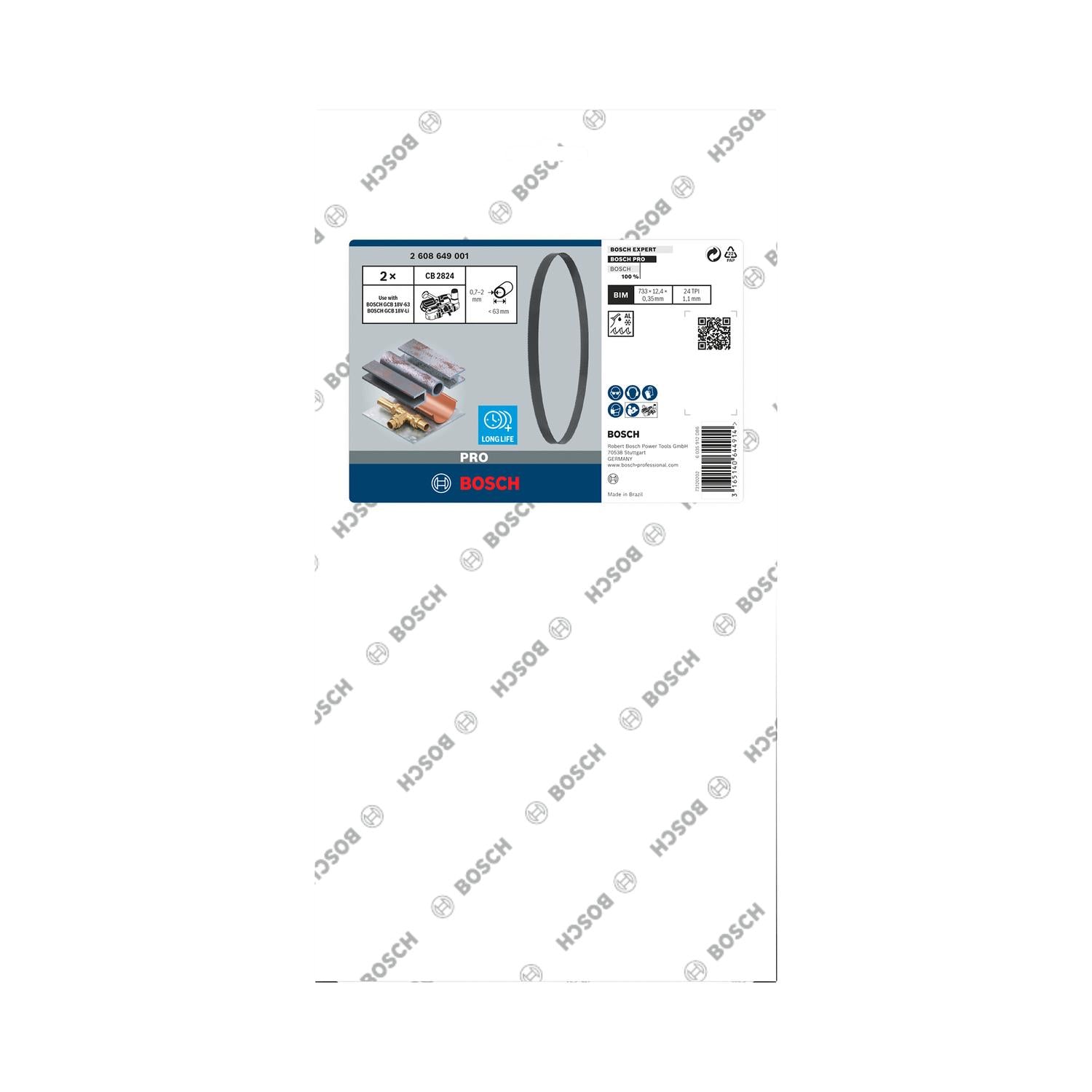 Hojas De sierra Cinta BIM 733x12,4mm 24 TPI 2 Pzas - Bosch - Herram.cl