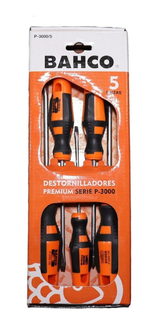 Juego Destornilladores Premium Serie P - 3000 / 5 Pzas - Bahco - Herram.cl