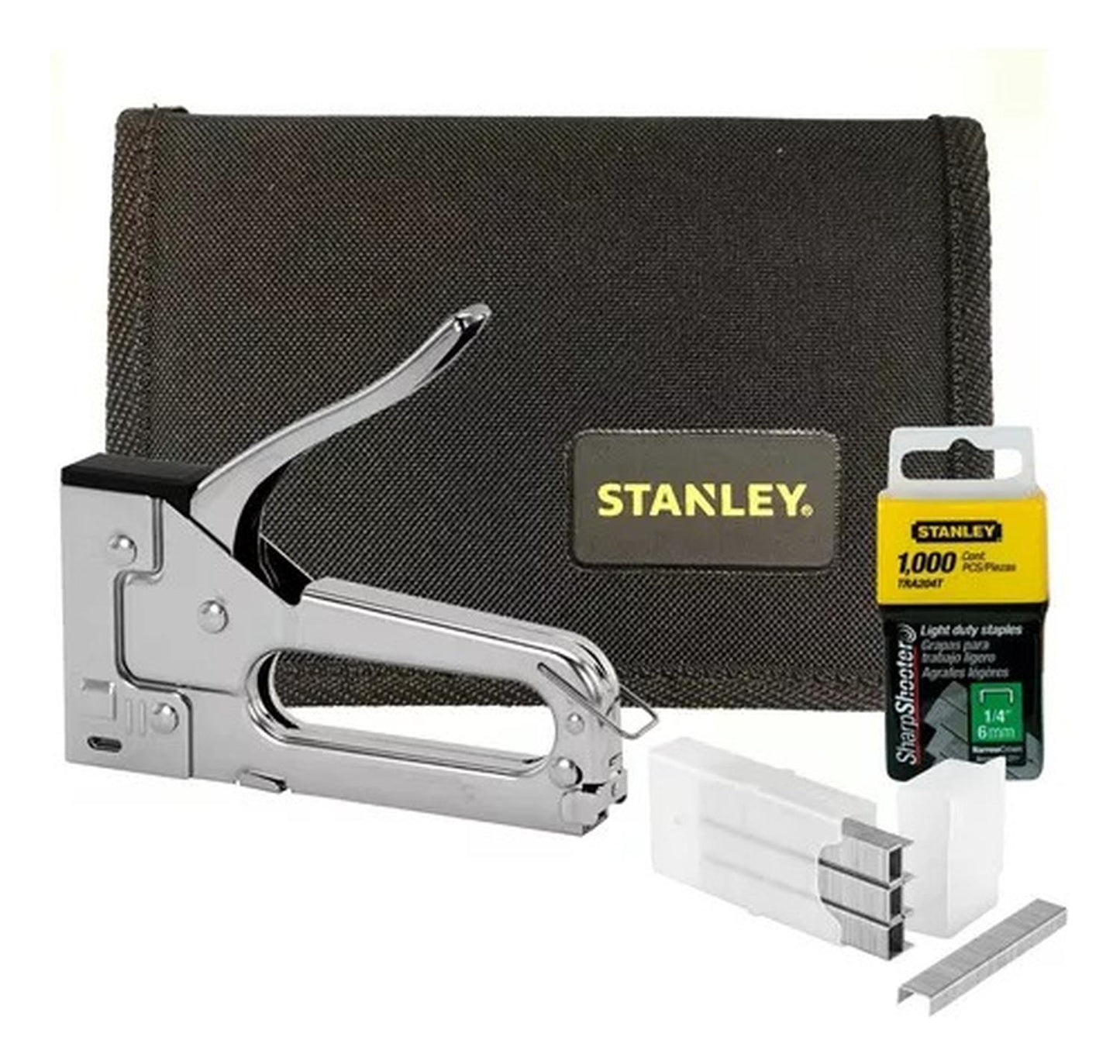 Engrapadora Metálica Trabajo Liviano + Grapas - Stanley - Herram.cl