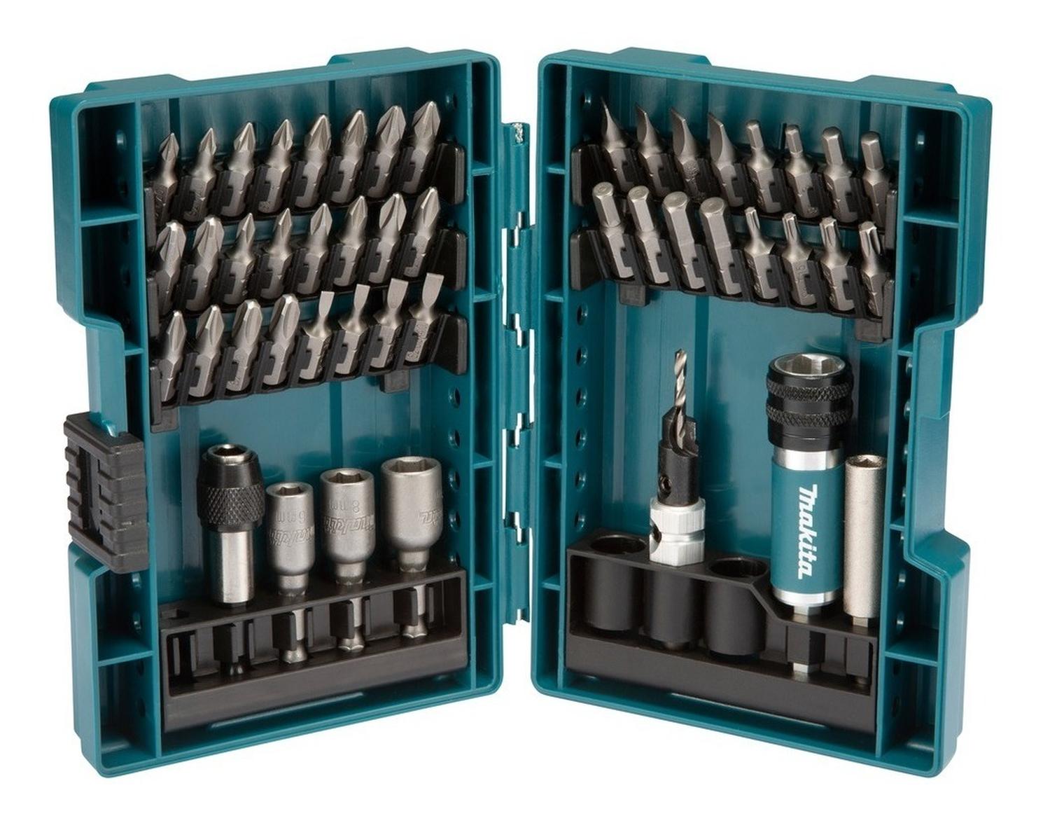 Juego De Puntas, Vasos Y Mandril Guia 47 Pzs. Makita D - 73461 - Herram.cl