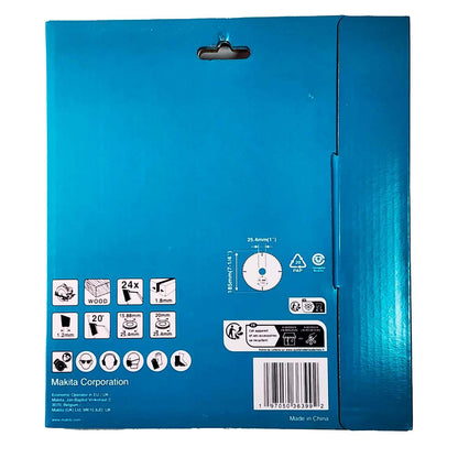Disco Sierra Circular Makita para Madera 185mm 24D 25.4mm - Herram.cl