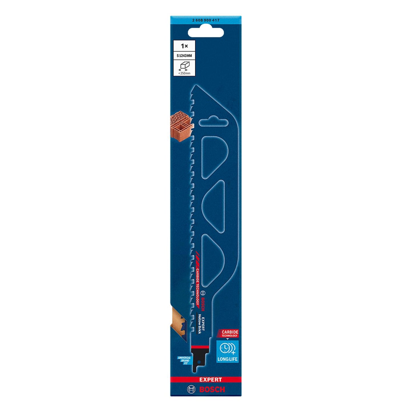 Hoja de Sierra Sable Expert Hollow Brick 300mm - Bosch - Herram.cl