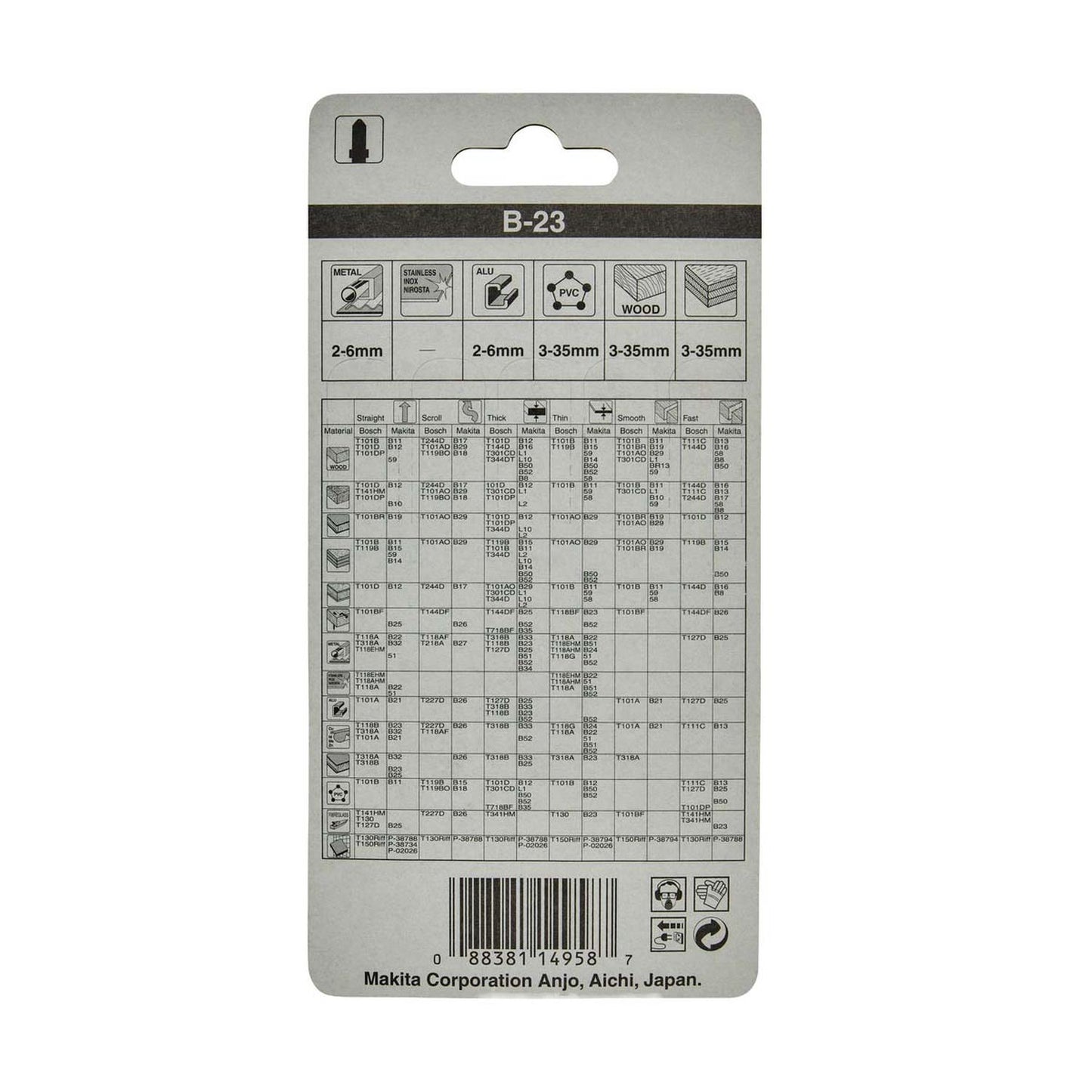 Pack 5 Hojas de Calar HSS Multimaterial 76mm - Makita - Herram.cl