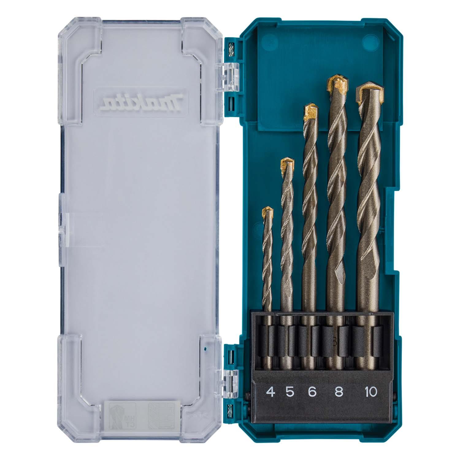 Juego de Brocas Para Concreto (4 - 10mm) 5 Pzas - Makita - Herram.cl