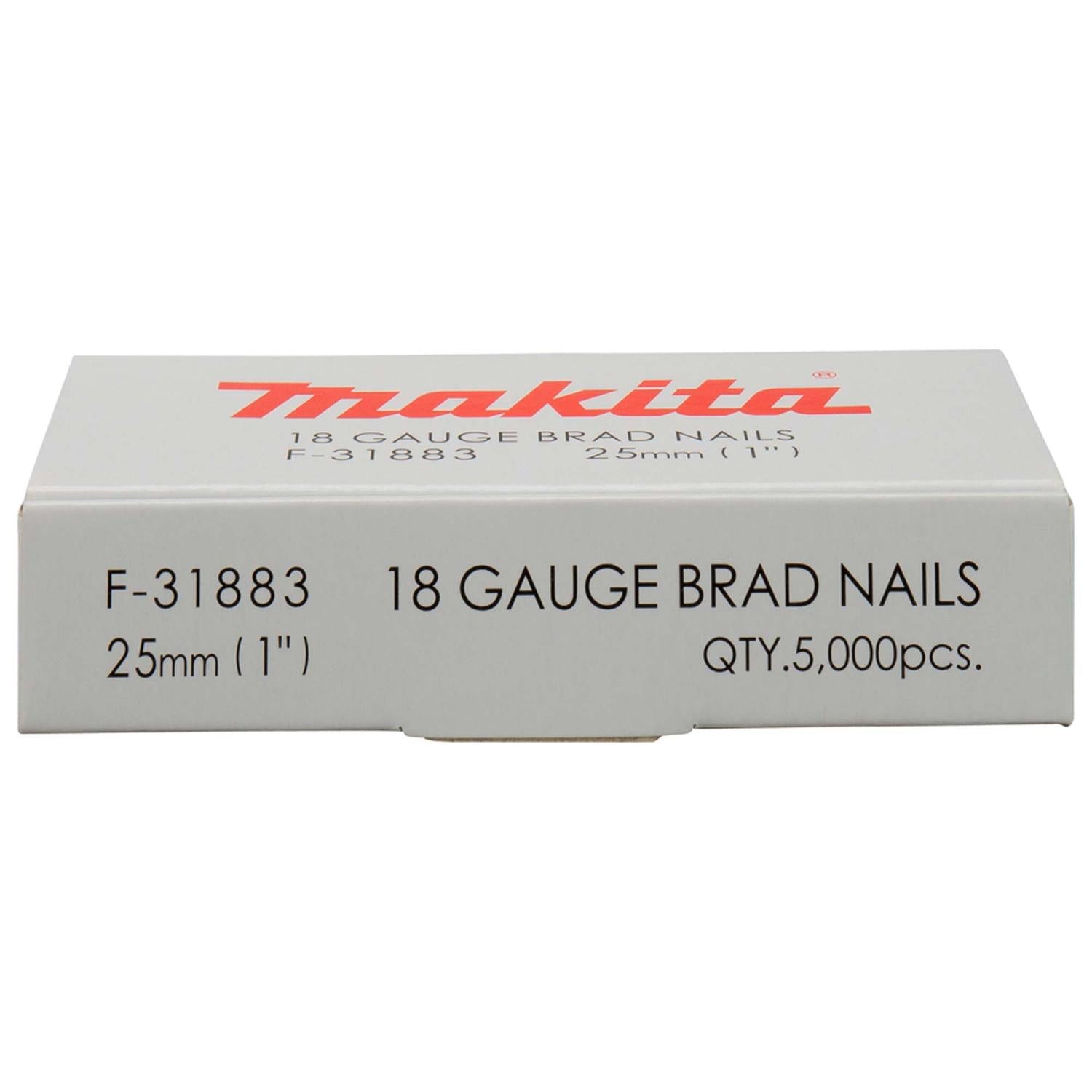 Clavos Puntas F25, Calibre 18 / 5.000 Pzas - Makita - Herram.cl