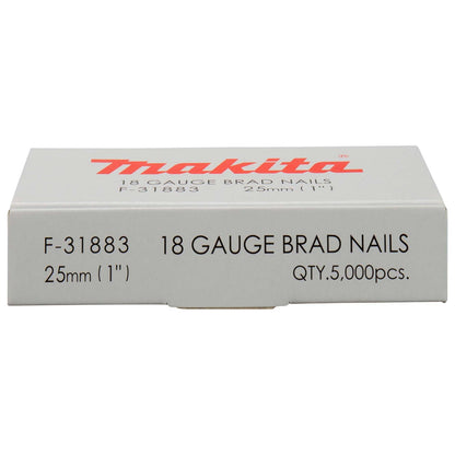 Clavos Puntas F25, Calibre 18 / 5.000 Pzas - Makita - Herram.cl
