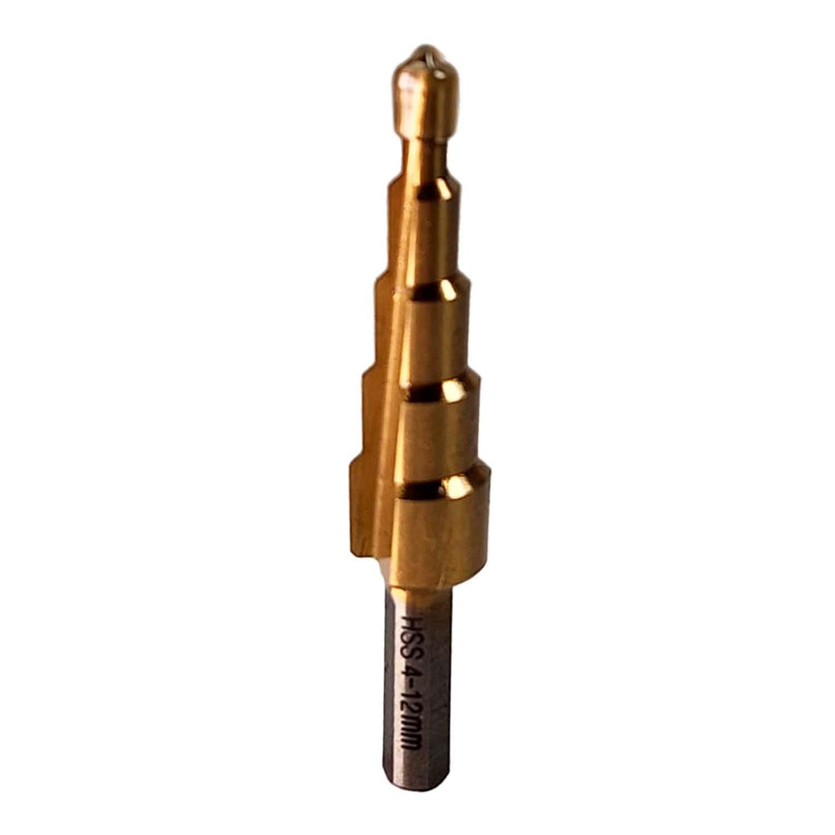 Broca Escalonada HSS 4 - 12mm 5 pasos - HEMIC - Herram.cl
