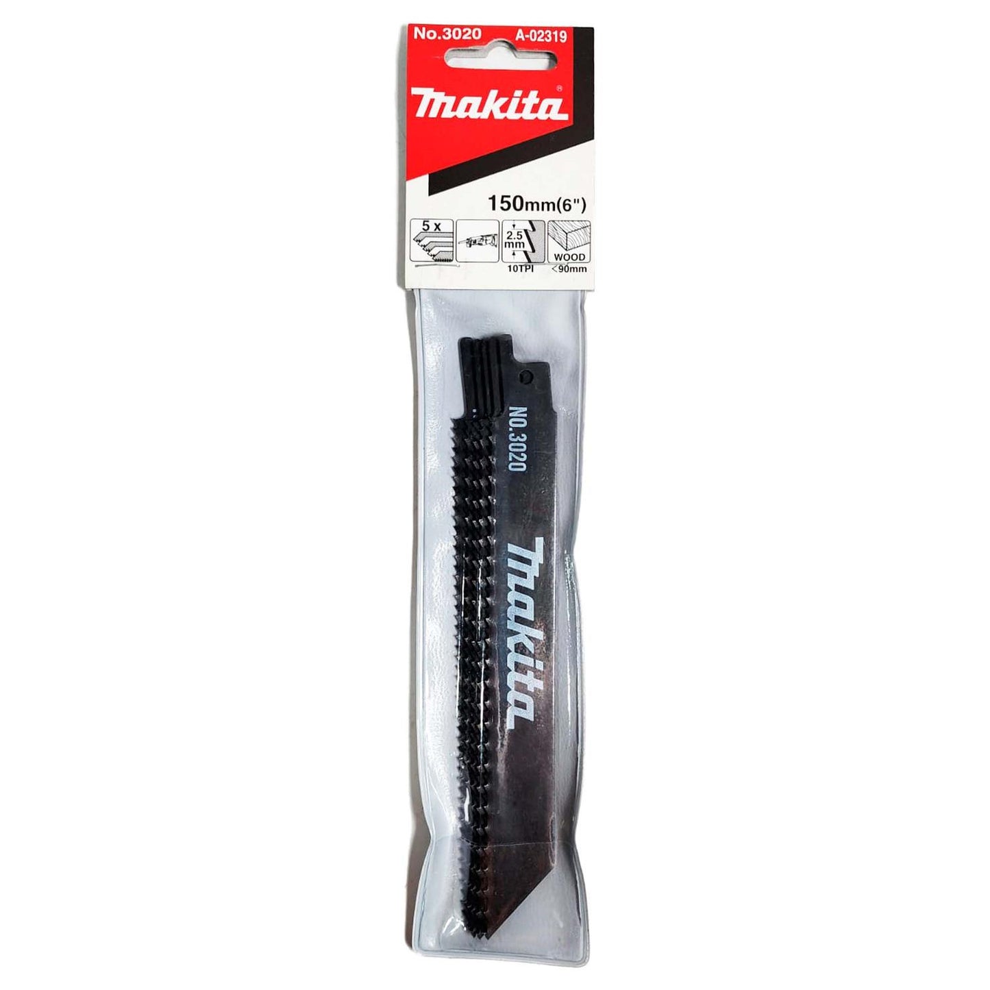 Pack 5 Hojas De Sierra Sable Madera 150mm 10 TPI - Makita - Herram.cl