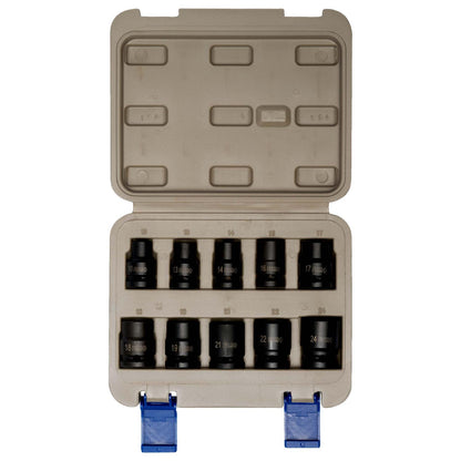 Juego de Dados de impacto 1/2'' (10 - 24mm) 10 Pzas - Irimo - Herram.cl