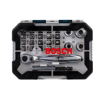 Juego de Puntas Extra Hard y Dados de 1/4'' 26 Pzas. - Bosch - Herram.cl