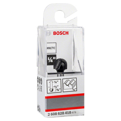 Fresa Media Caña R1 6,3mm, D 12,7mm Vástago 1/4'' - Bosch - Herram.cl