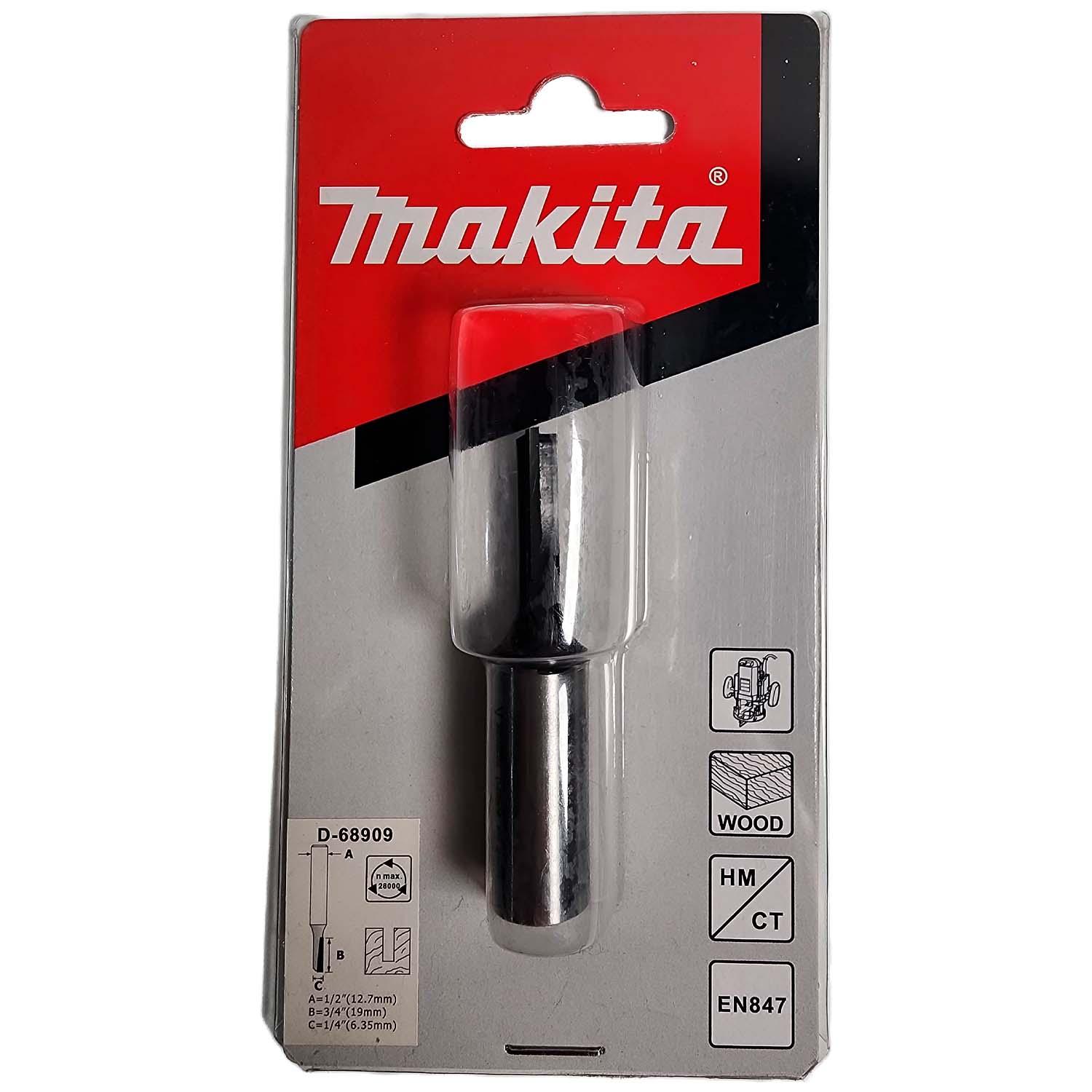 Fresa Recta 1 Filo 1/4''x3/4'' Toma 1/2'' - Makita - Herram.cl