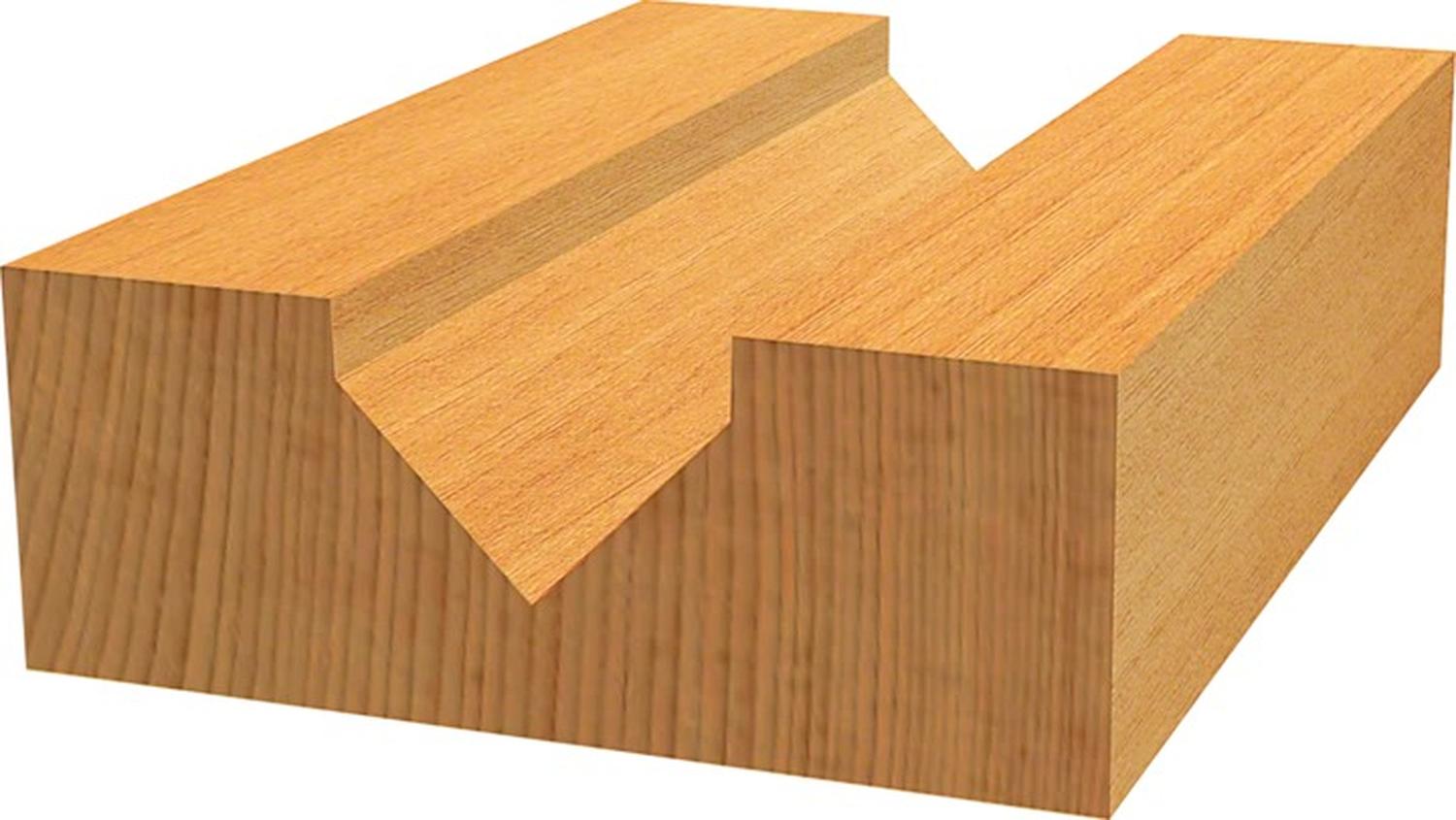 Fresa De Ranurar En V 1/4, 90°, D 12,7mm, L 12,7mm Bosch - Herram.cl