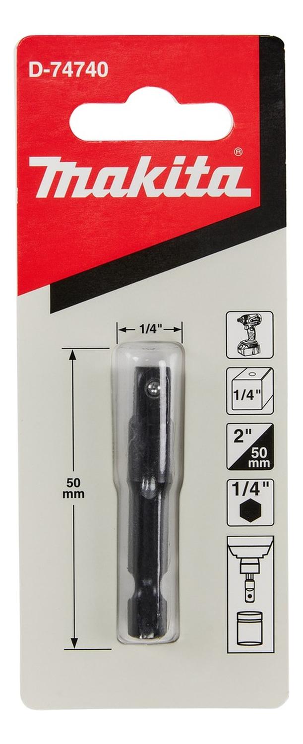 Adaptador De Dados 1/4'' A 1/4''x 50mm - Makita - Herram.cl