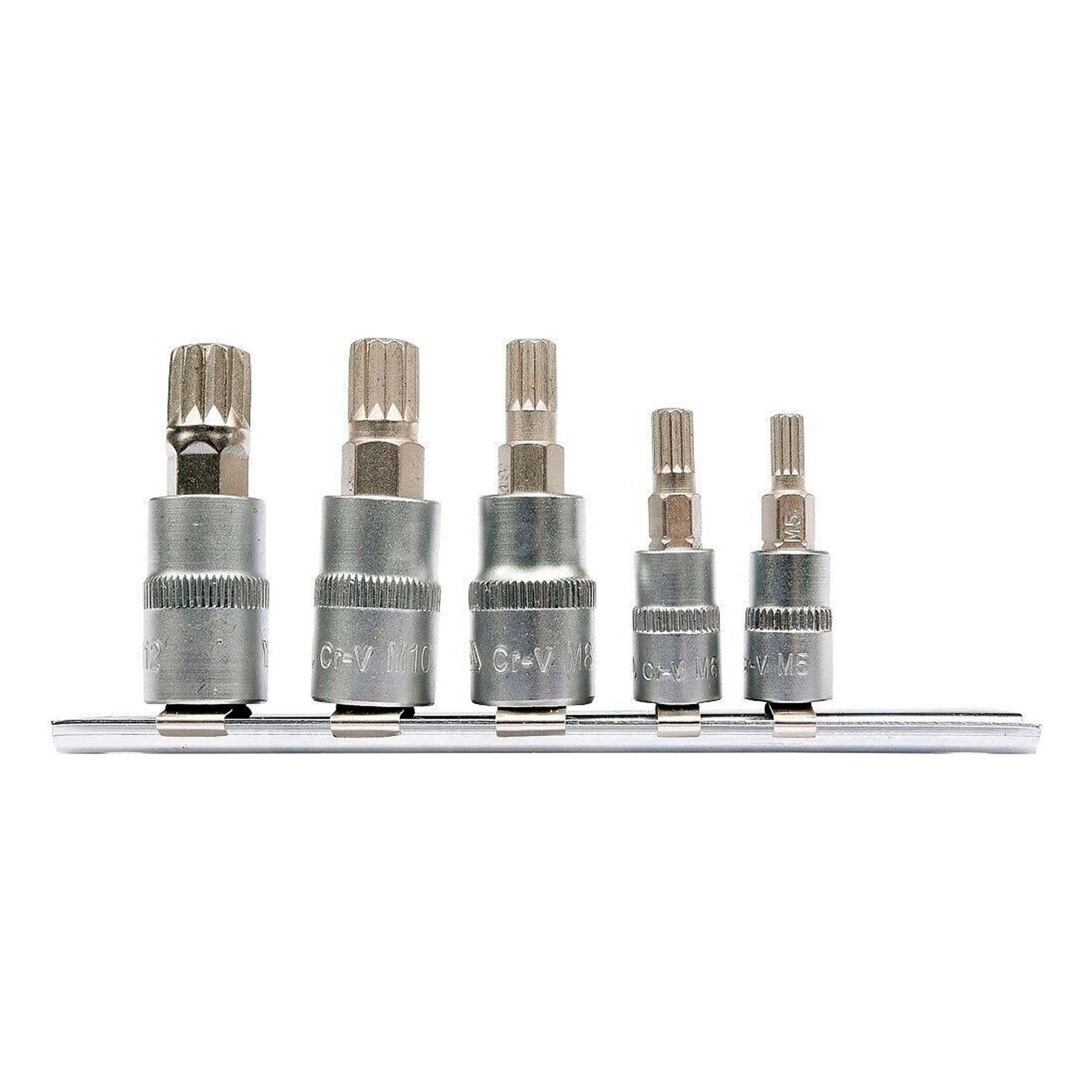 Juego Dados Con Punta Imbus Spline 1/4'' Y 3/8'' 5 Pzas - Yato - Herram.cl