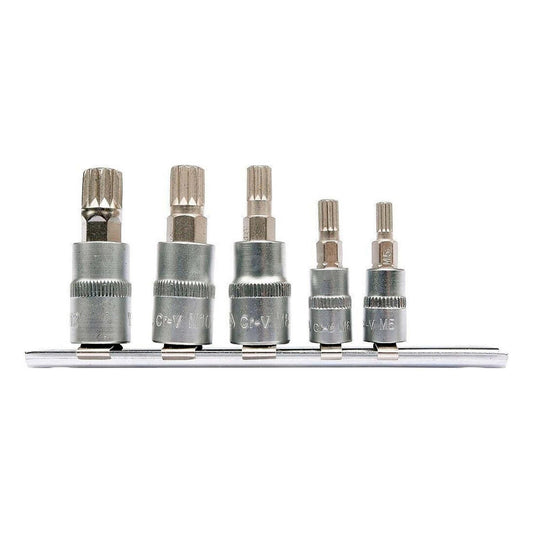 Juego Dados Con Punta Imbus Spline 1/4'' Y 3/8'' 5 Pzas - Yato - Herram.cl