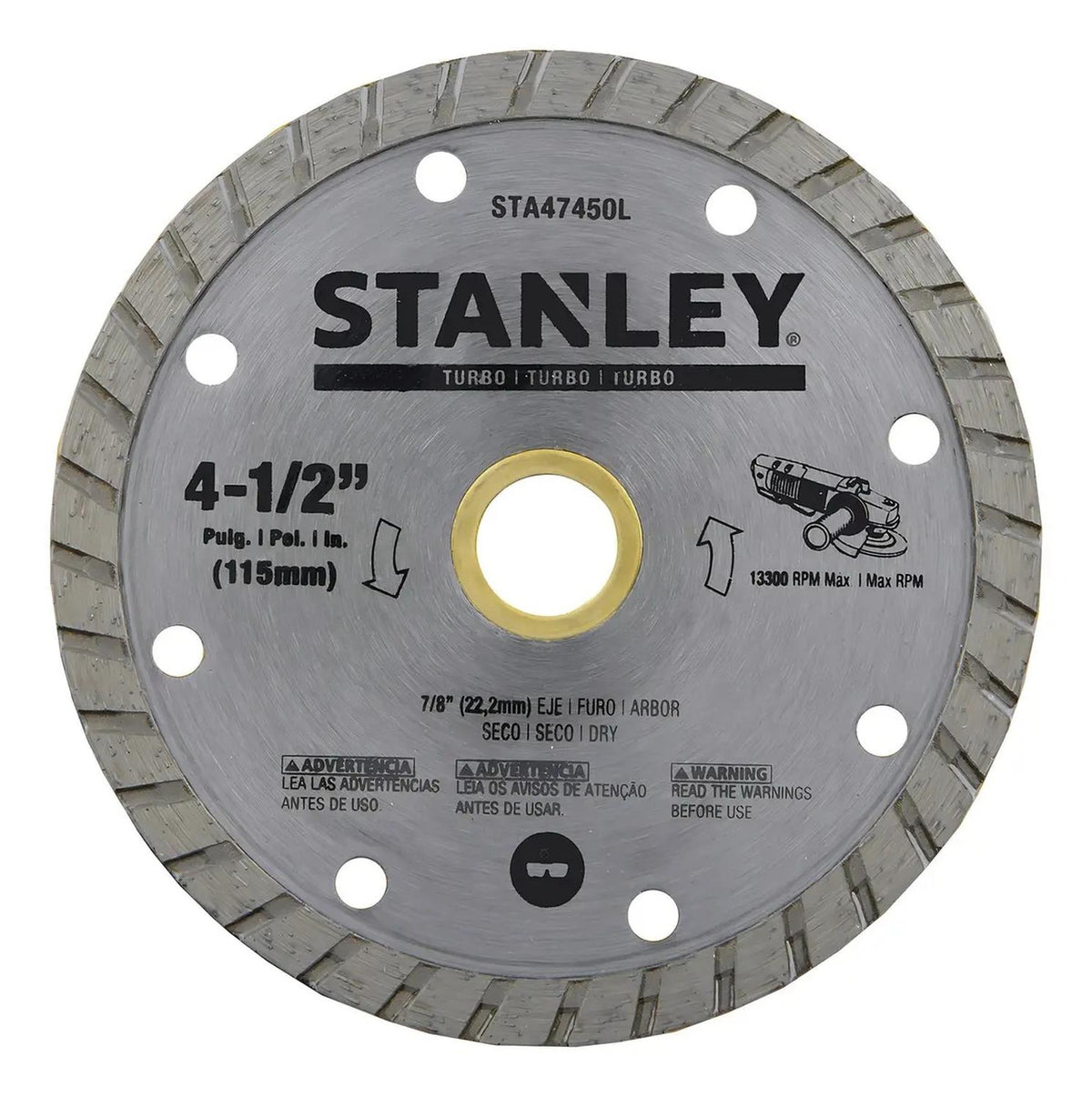 Disco Diamantado Turbo Stanley STA47450L 4-1/2'' 115mm - Herram.cl