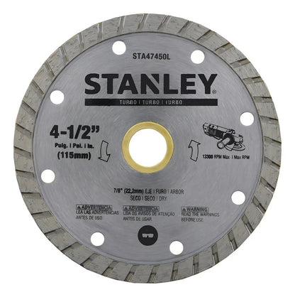 Disco Diamantado Turbo Stanley STA47450L 4-1/2'' 115mm - Herram.cl