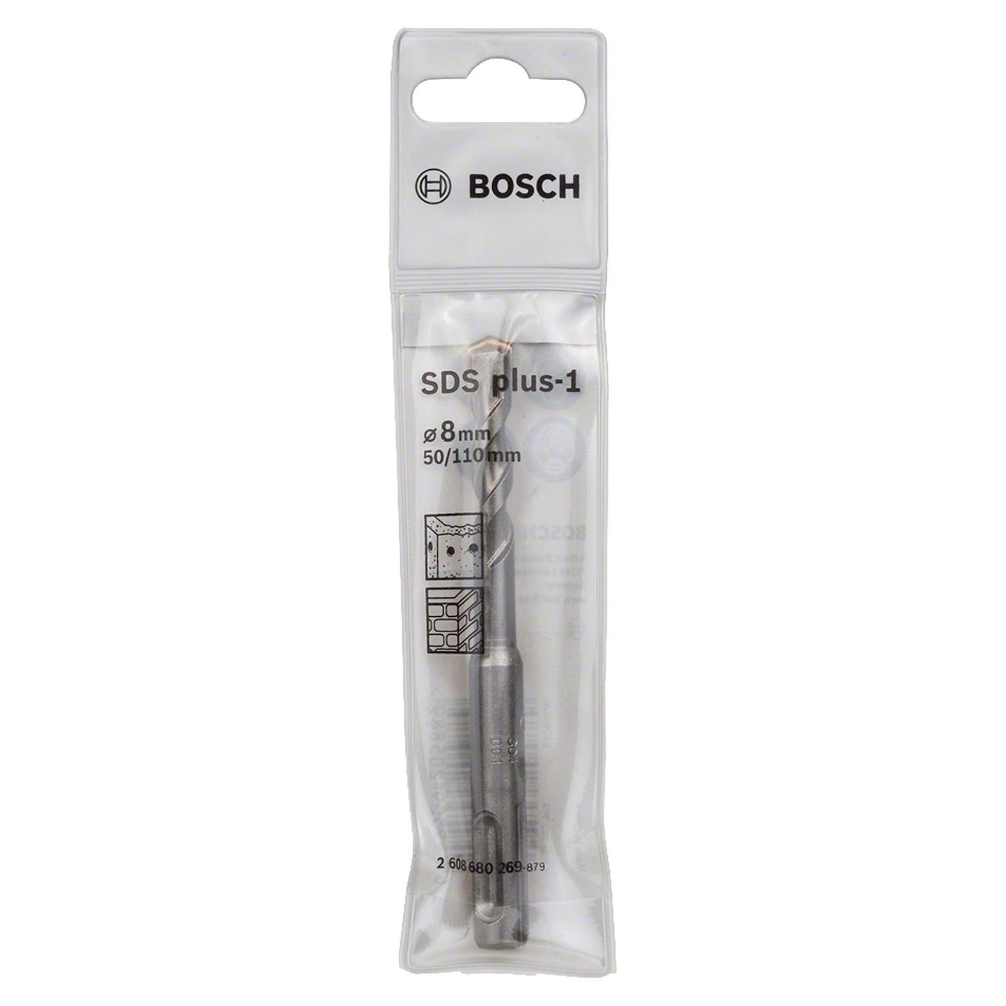 Broca SDS - Plus - 1 - 2 aristas - 8x50x110mm - Bosch - Herram.cl