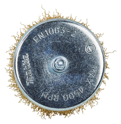 Grata Copa Latón Ondulado 80mm (3 - 1/8'') Toma 1/4'' - Makita - Herram.cl