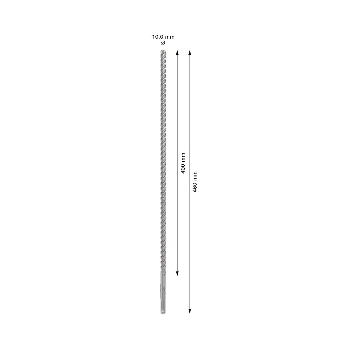 Broca Hormigón Bosch PRO SDS-Plus-5X 10x460mm 4 Filos - Herram.cl