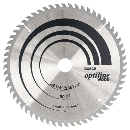 Disco de Sierra Optiline 9 - 1/4''x25mmx60D - Bosch - Herram.cl