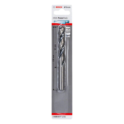 Broca Metal HSS PointeQ - 9.0mm - Blister - Bosch - Herram.cl