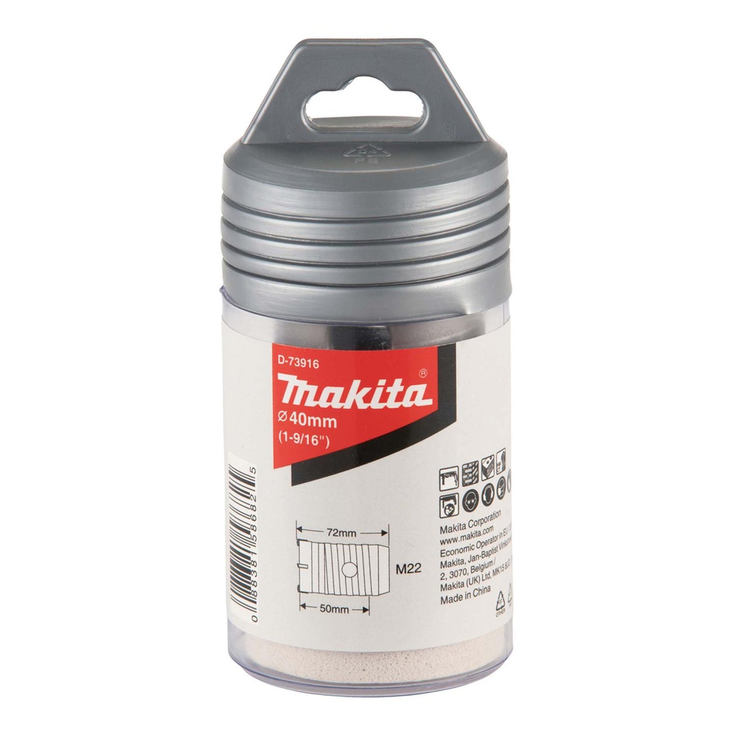 Broca Corona 40x72mm Toma M22 - Makita - Herram.cl