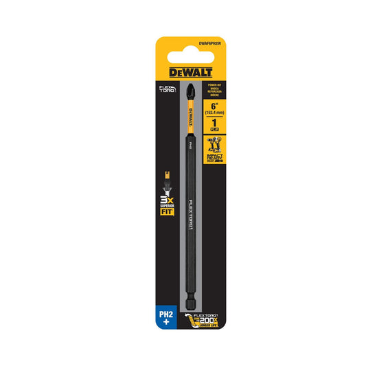 Punta de Atornillar FLEXTORQ PH2 - 6'' (152.4mm) - DeWALT - Herram.cl