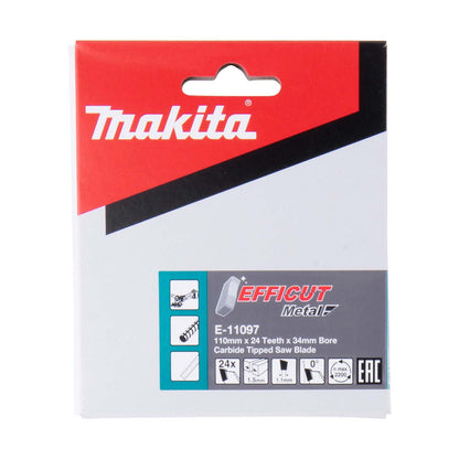 Disco De Sierra Para Varillas De Metal 110x1,5x34mm 24 D - Makita - Herram.cl