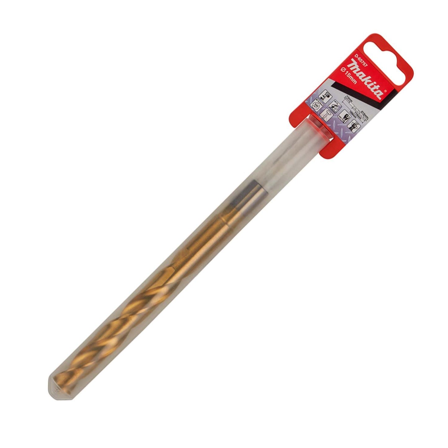 Broca para Metal HSS - TiN 15x169mm vástago reducido – Makita - Herram.cl
